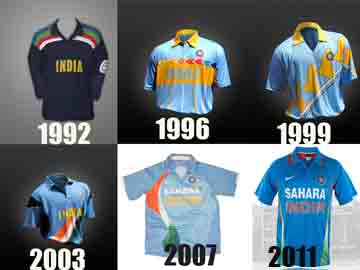 indian cricket jersey evolution