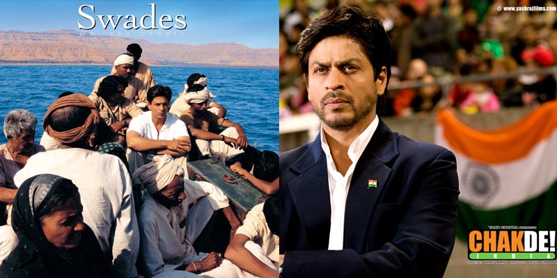 bollywood Shah Rukh Khan Swades and Chak De India