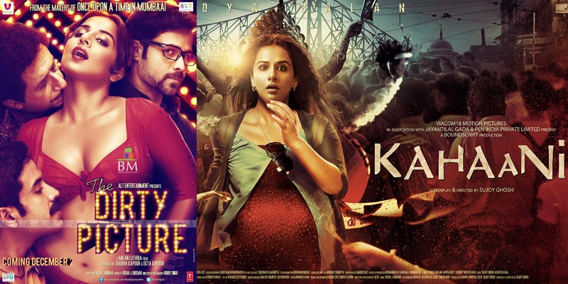 bollywood Vidya Balan Kahaani and Dirty Picture