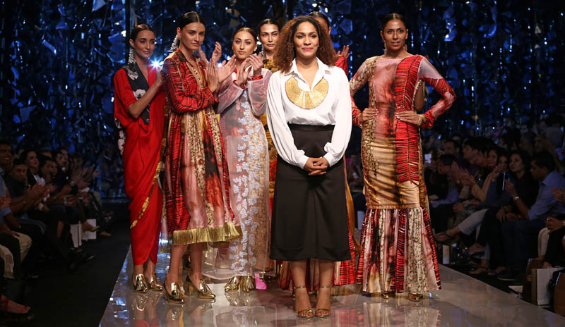 Fashion designer Masaba Gupta presents her first collection